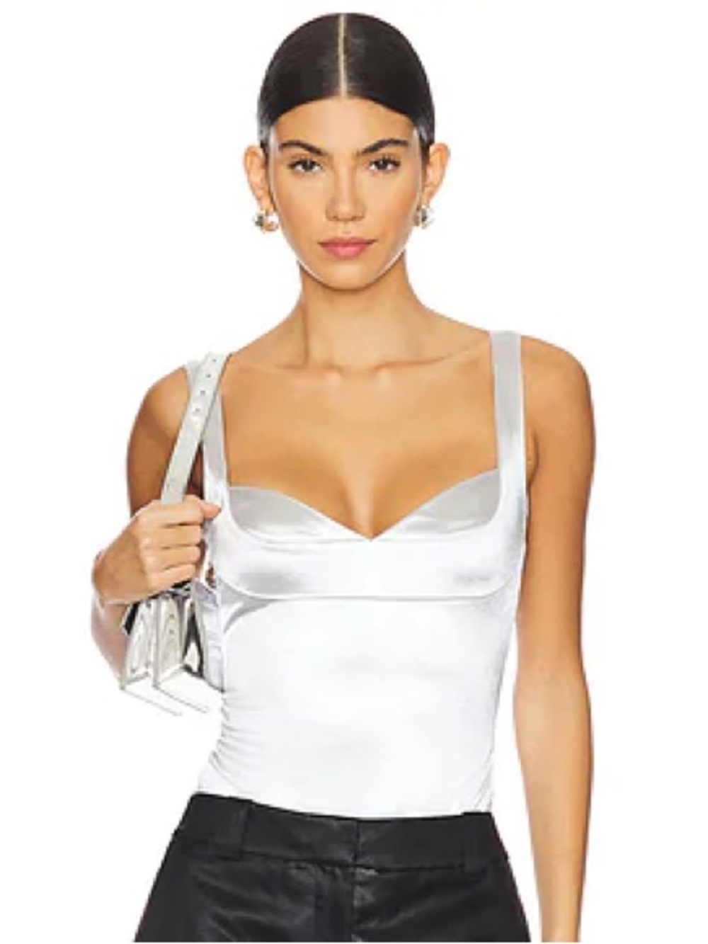 Free People Casino Dusk to Dawn Bodysuit - Silver